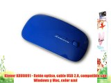 Kloner KRU0091 - Rat?n optico cable USB 2.0 compatible con Windows y Mac color azul