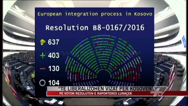 PE miraton rezolutën për Kosovën dhe Serbinë - News, Lajme - Vizion Plus