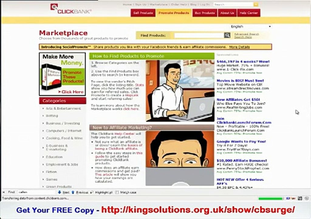 CB Surge - A Brief Overview on Finding Profitable Affiliate Products in the ClickBank Marketplace