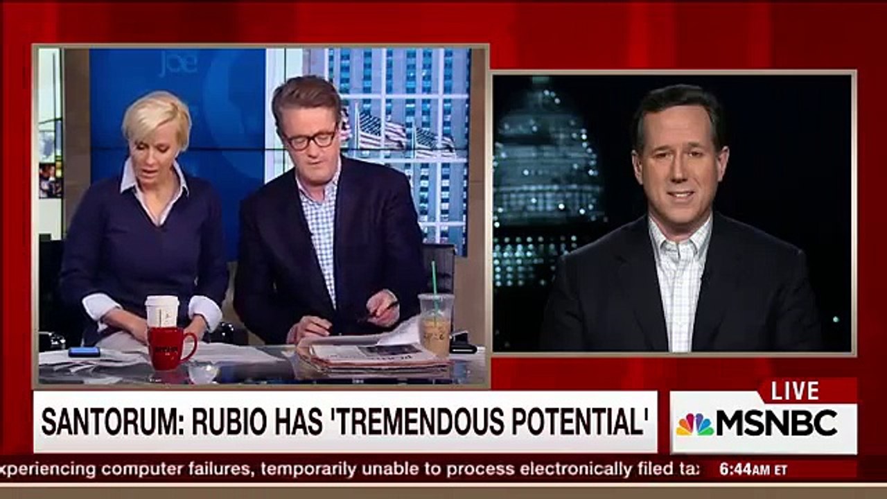 Marco Rubio’s biggest problem, explained by Rubio supporter Rick Santorum