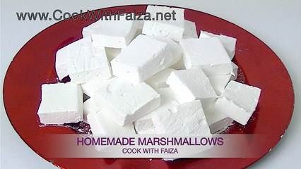 HOMEMADE MARSHMALLOWS - COOK WITH FAIZA