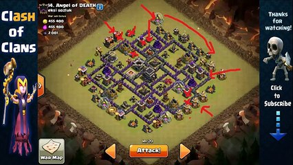 NEW TH9 3 Star Attack Strategy- HoLaLoon Queen Walk - Clash of C