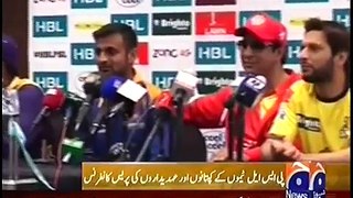 Pakistan Super League (PSLT20 2016 ) Captain's Press Conference _ PSL Trophy HIGH HD VIDEO