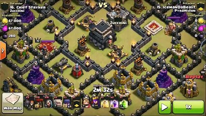Logowiwi 3 Stars Attack Strategy For Max TH9 vs TH9 - Clash Of C