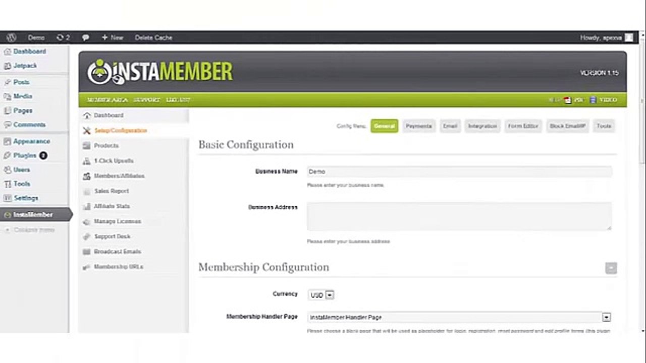 InstaMember | Setup Configuration