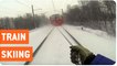 Train Pulls Skier | Extreme Skiing