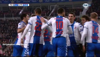 Bart Ramselaar Goal - PSV 0-1 Utrecht - 04-02-2016