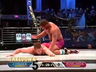 Daniel Cormier spanks Tommy Rowlands In Wrestling Match