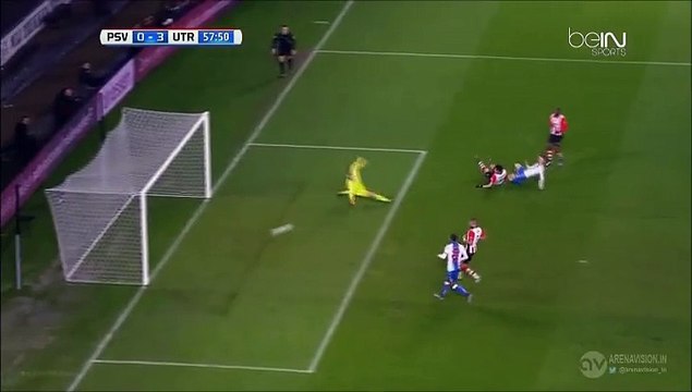 0-3 Bart Ramselaar Goal Holland KNVB Beker Quarterfinal - 04.02.2016, PSV Eindhoven 0-3 FC Utrecht