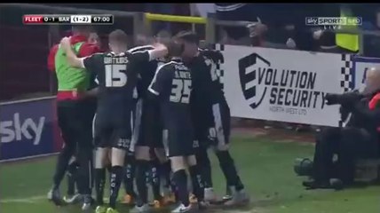 Hourihane GOAL (0:1)Fleetwood Town vs Barnsley - 04/02/2016