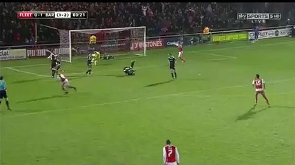 Hunter GOAL (1:1)Fleetwood Town vs Barnsley - 04/02/2016