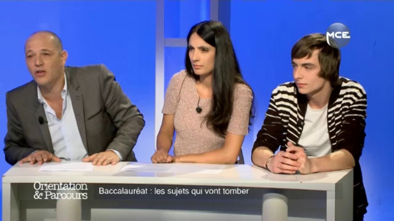 Voir et revoir Orientation et Parcours spécial sujet du Bac 2013 à réviser absolument sur MCEReplay