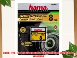 Hama - Pro - Tarjeta de memoria CompactFlash 8 GB 200X alta velocidad