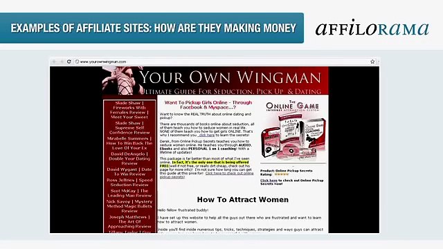How Do Successful Affiliate Sites Make Money/Affilorama Video Training!