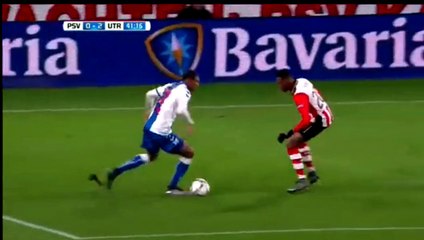 Sebastien Haller Goal  PSV Eindhoven 0 - 2 FC Utrecht 04.02.2016