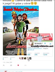 Se Mofan de Llorente en Twitter y a el le gusta