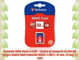Verbatim SDHC Class 4 32GB - Tarjeta de memoria (32768 MB Secure Digital High-Capacity (SDHC)