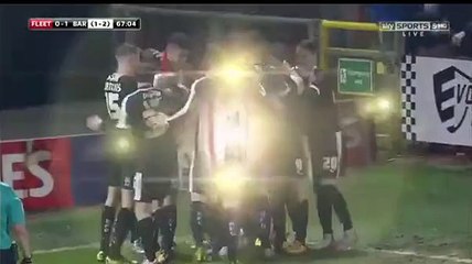 Hourihane GOAL Fleetwood Town  0_1 Barnsley 04_02_2016