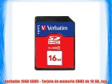 Verbatim 16GB SDHC - Tarjeta de memoria SDHC de 16 GB rojo