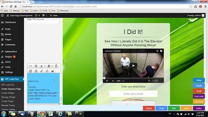 [3/3]How To Integrate iContact Form Code With Wp Lead Plus