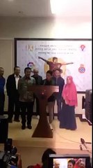 Evan Dimas last press conference in Indonesia before coming to Barcelona.