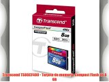 Transcend TS8GCF400 - Tarjeta de memoria Compact Flash de 8 GB