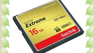 Sandisk 16 Gb - Memoria Compact Flash de 16 GB (udma 7 120 Mb/s) dorado