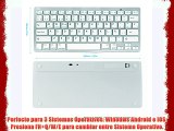 Rii BT09 teclado Bluetooth para Apple und PC  Windows 7   8LinuxMac OS XNotebookLaptopNetbookMac