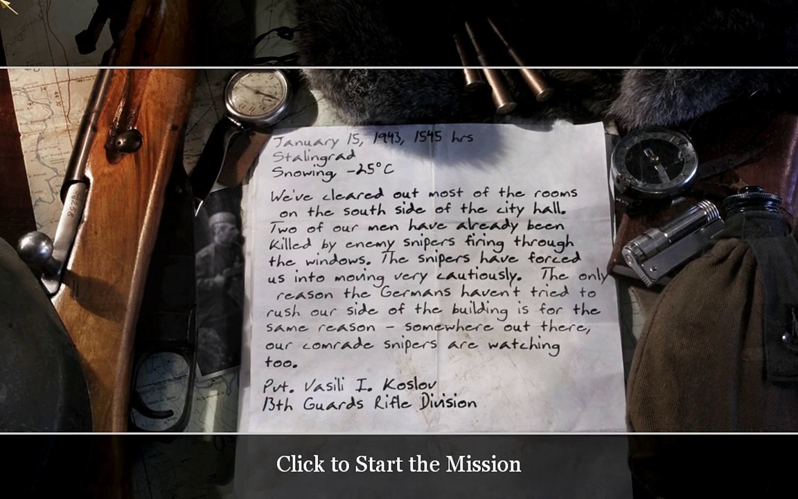 Call of Duty 2 Walkthrough on Veteran Chapter 3 - Fortress Stalingrad Part 3 - Comrade Sniper