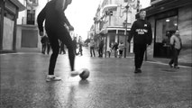 Yamfam freestyling video in the town centre of Ronda - Instagram