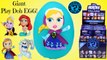 GIANT Disney Heroes vs Villains Anna Surprise Egg Play Doh - Ariel Stitch Rapunzel Marshmallow