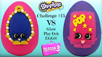 SEASON 3 SHOPKINS CHALLENGE #15 -  Limited Edition Brenda Brooch Play Doh Surprise Egg