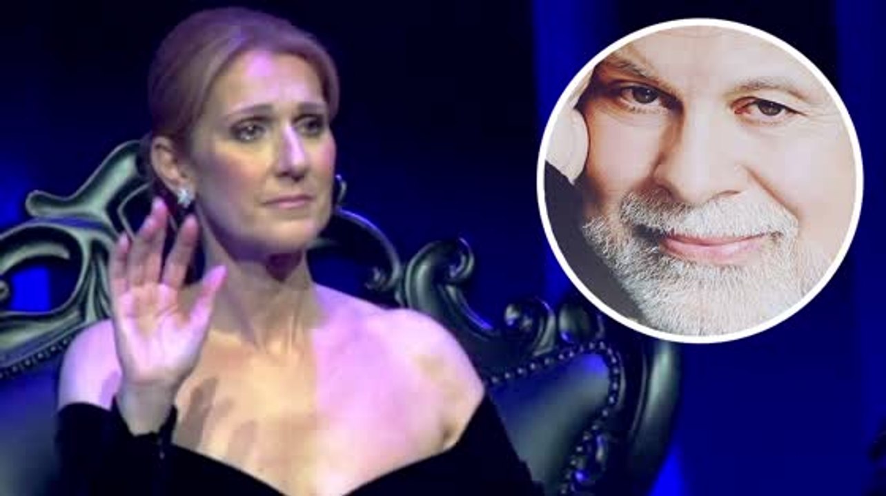 Celine Dion hält ihre Tränen zurück, als sie ihren verstorbenen Mann ehrt