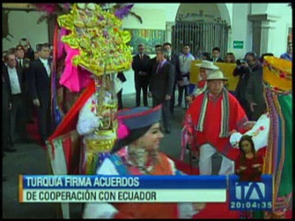 Turquía firma acuerdo de cooperación con Ecuador