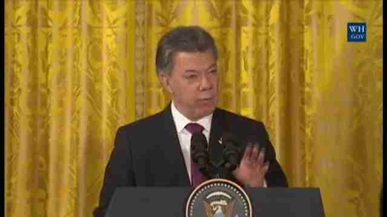 Santos agradece a Obama papel "crucial" del Plan Colombia para lograr la paz