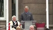The Prince of Wales gives a speech in Jersey