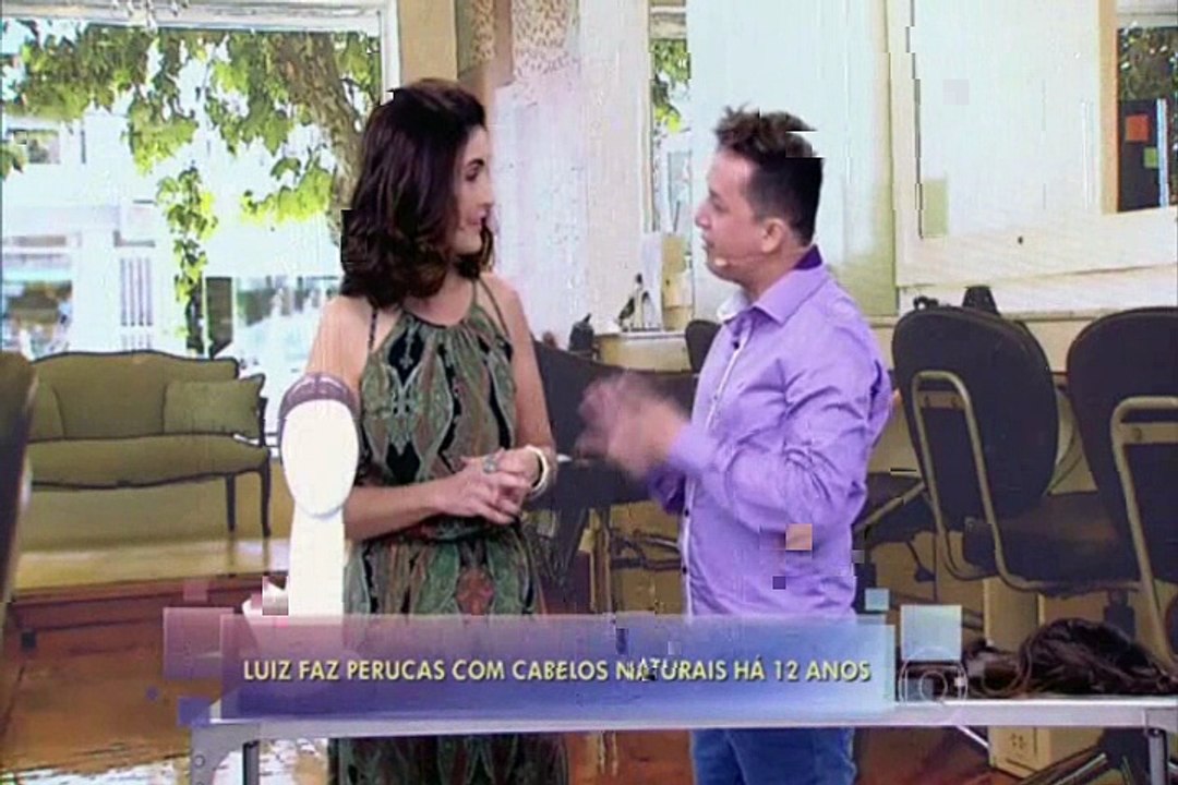 Globo - Encontro com Fátima Bernardes 30.10.2015 - Entrevista com Luiz Crispim sobre perucas - Refeito