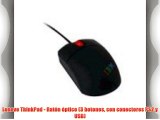Lenovo ThinkPad - Rat?n ?ptico (3 botones con conectores PS2 y USB)