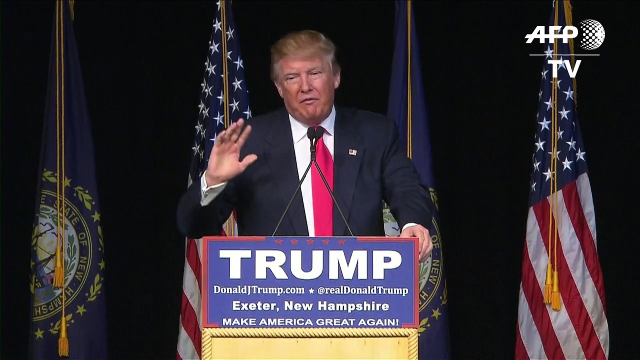 Trump campaigns in New Hampshire ahead of Feb. 9 primary