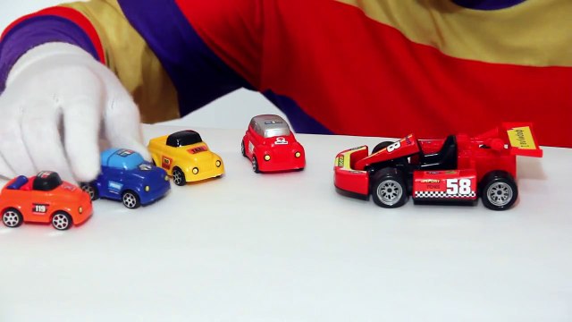 Çocuklar için eğlenceli film - Palyaço Dima - Araba yarışı