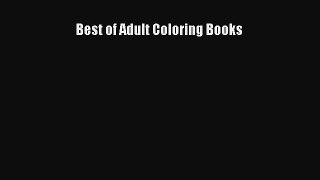 Best of Adult Coloring Books  PDF Download