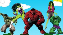 Hulk Kids Cartoon Songs Nursery Rhymes for Children Daddy Finger Family Song