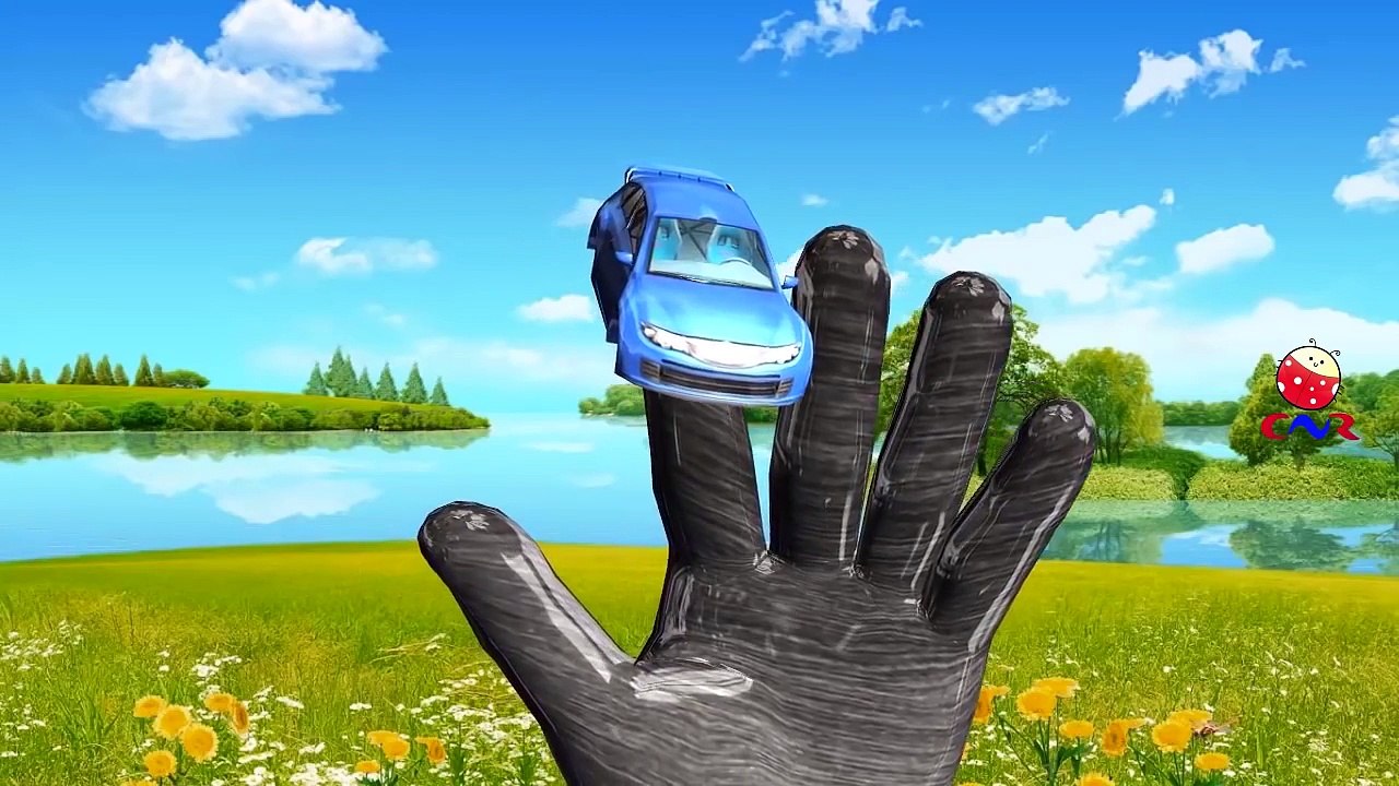 Finger Family Monster Trucks Cartoons | Fire Tr...