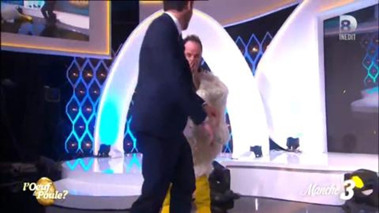 Jarry chute dans "L'oeuf ou la poule" sur D8 !