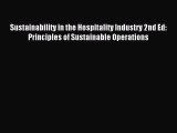 (PDF Download) Sustainability in the Hospitality Industry 2nd Ed: Principles of Sustainable