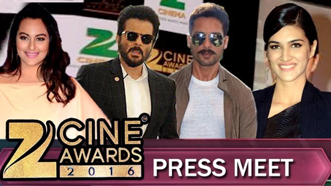 Zee Cine Awards 2016 | Shahid Kapoor, Kriti Sanon, Sonakshi Sinha | Press Meet