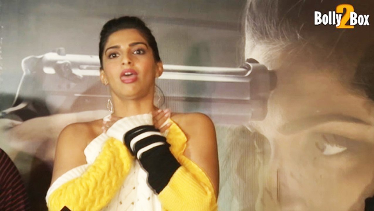 Sonam Kapoor at Neerja Movie Song 'Aankhein Milayenge' Launch | Bollywood Movie