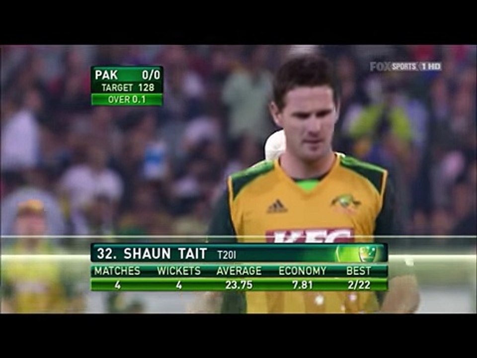 Shaun -The Wild Thing- Tait - Very Fast Over vs Pakistan MCG T20 2009