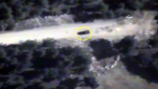 Rus insansız hava araçları IŞİD araçlarını böyle görüntüledi