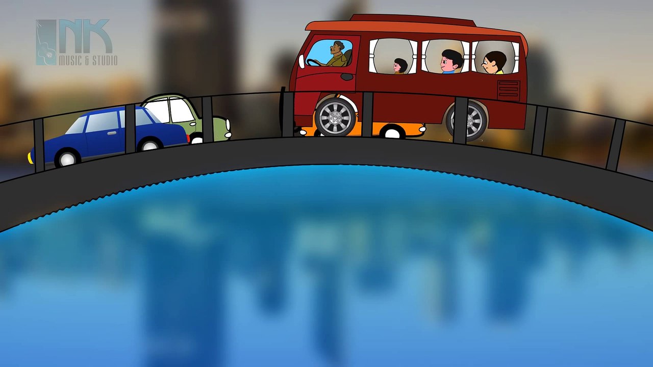 Wheels On The Bus Go Round And Round - 3D Animation Kids Songs | Nursery Rhymes for Children